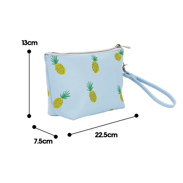 Custom Logo Cosmetic Brush Holder Portable Fruit Pattern Makeup Travel Bag For Women