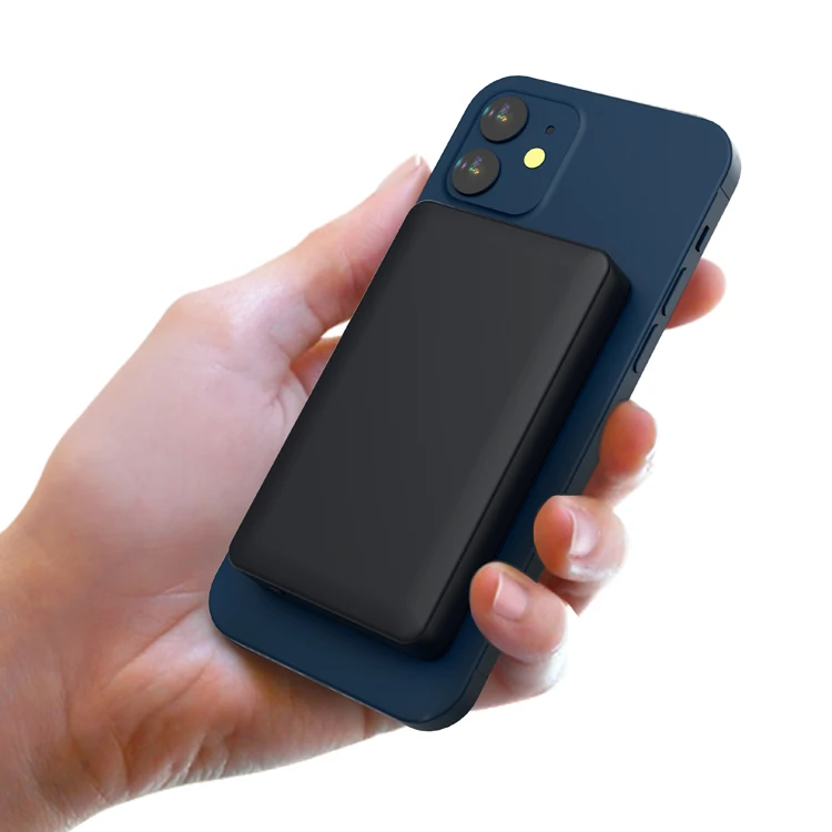 5000mah Magnet Wireless Power Bank  For Iphone for Xiaomi with Retractable Stand and Slim Design Powerbank