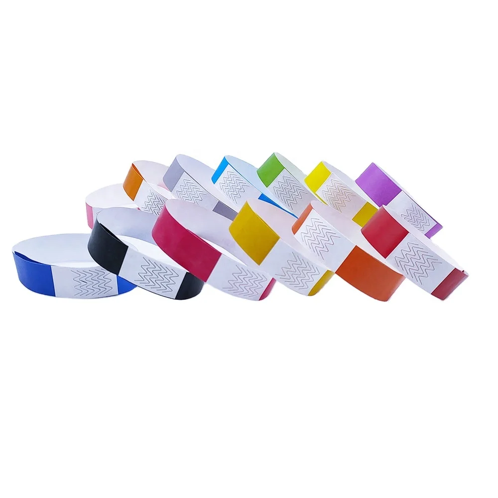 Cheap entry event Ticket 3/4 inch sheet tyvek wrist band / Wristbands , paper bracelet