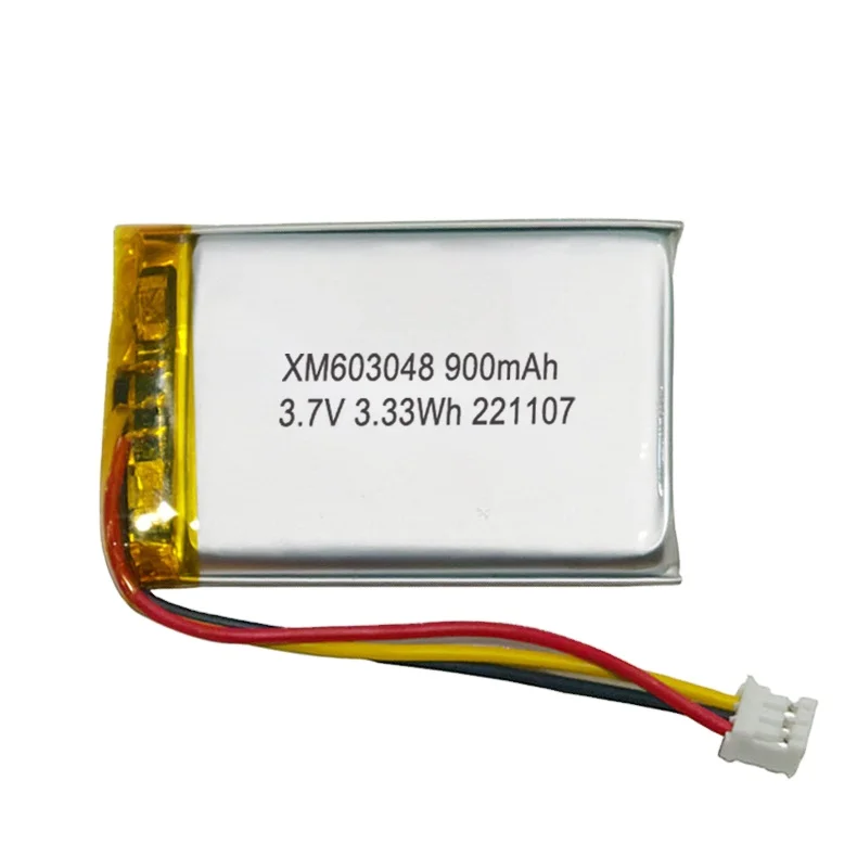 Литий-полимерный аккумулятор XM603048 900mAh 3,7 V