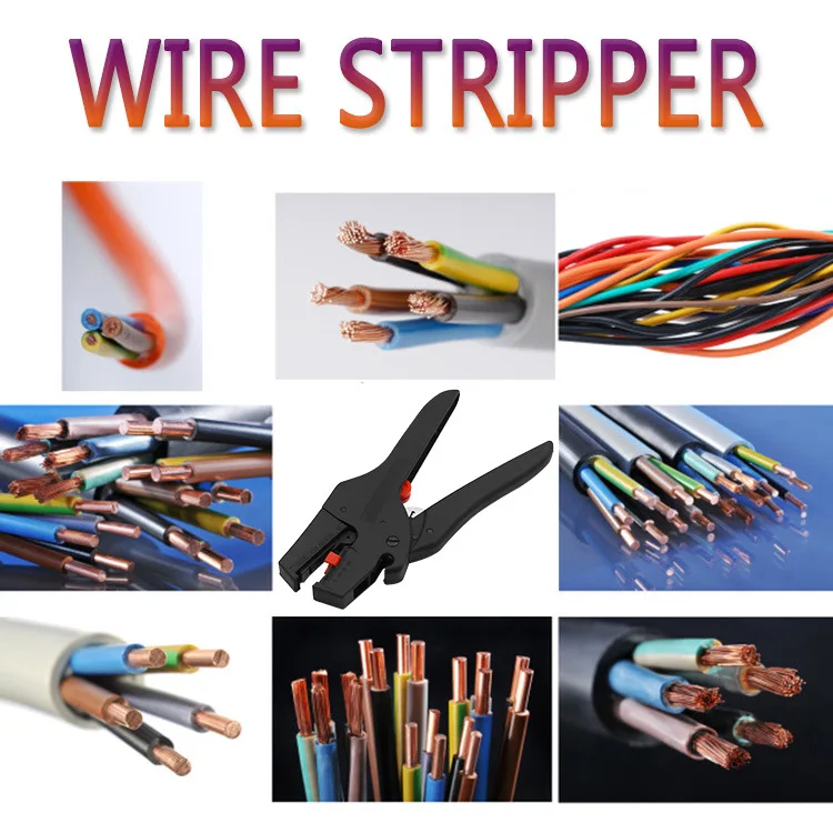 Self-Adjusting insulation Wire Stripper range 0.08-6mm2 With High Quality wire stripping Cutter Range 0.08-2.5mm