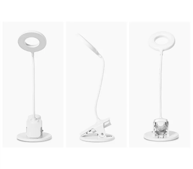 USB charging desk lamp Touch switch to Eye protection learn reading led Clip table lamp 5W 1250mAh