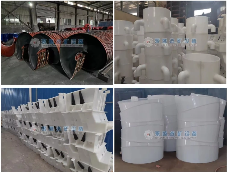 China Chrome iron ore spiral separation machine ilmenite iron ore spiral chute mineral separator manufacturer for sale