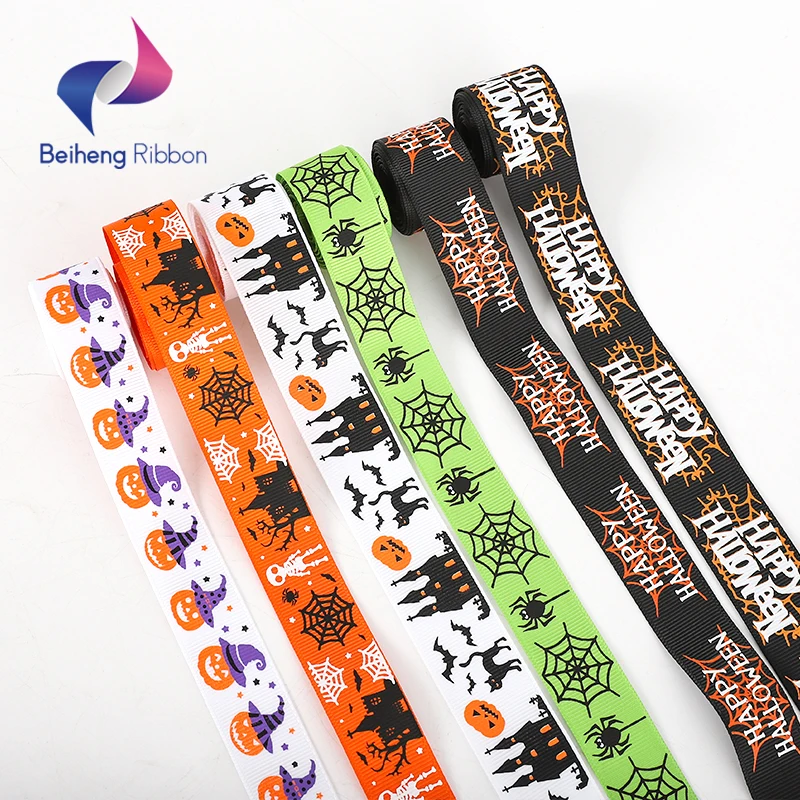 Top Quality Washable Custom Printed Wholesale Grosgrain Alphabet Printing Ribbons