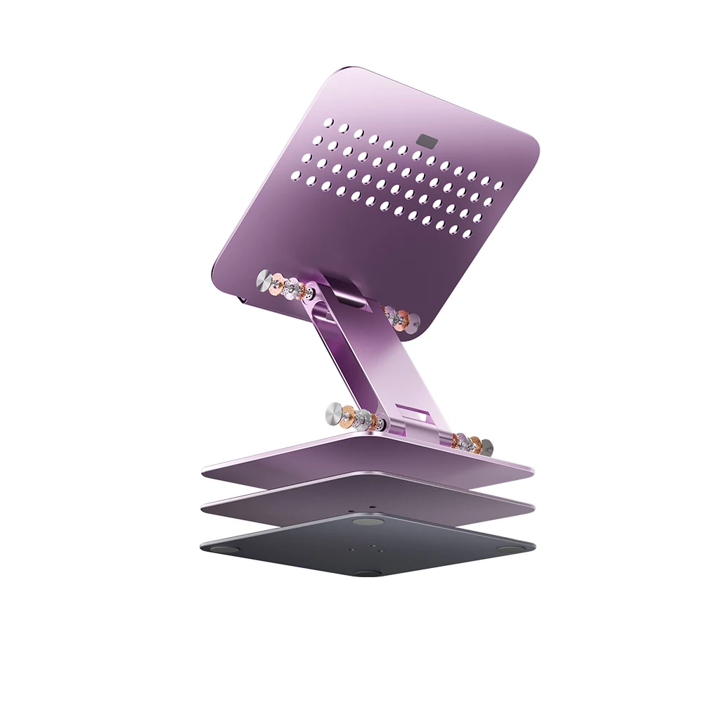 P30Pro Factory Customized 360 Rotating Foldable Laptop Stand Aluminum Alloy Height Adjustable Laptop Desktop Holder for Office