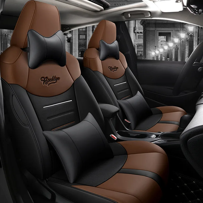 Fully surrounded leather universal five-seat car seat cover cushion car seat cover cushion four seasons universal factory direct