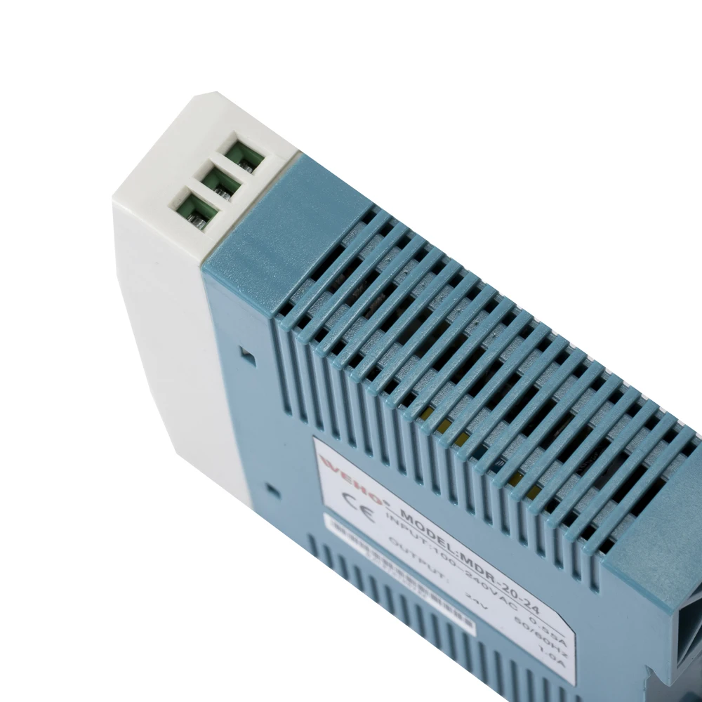 Hot Sala Industrial LED Power Supply MDR-20-15 20W 5V 12V 15V 24V 1.34A DIN Rail DC Switching Power Supply