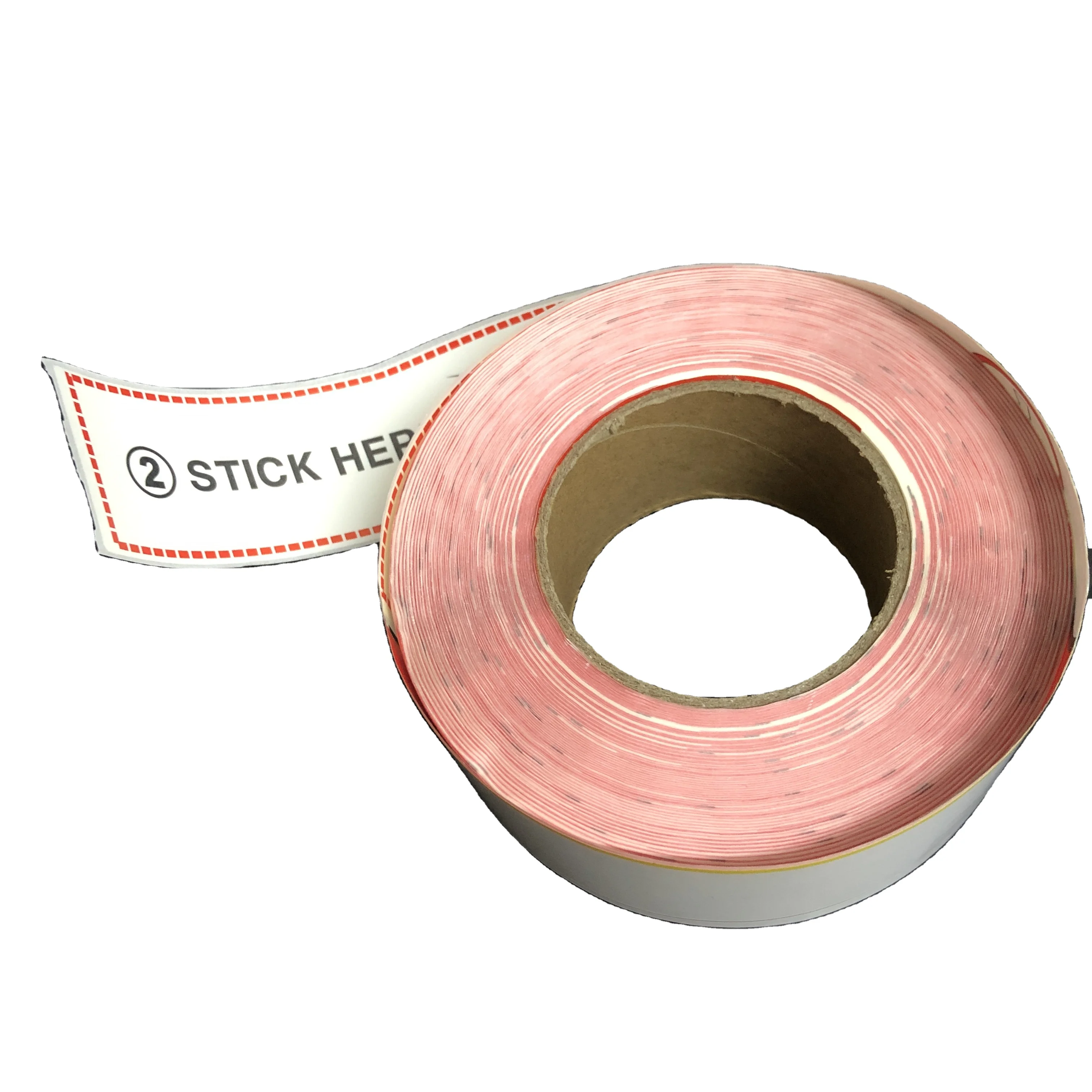 ready to ship cheap blank  baggage tag sticker with thermal direct paper  in stock