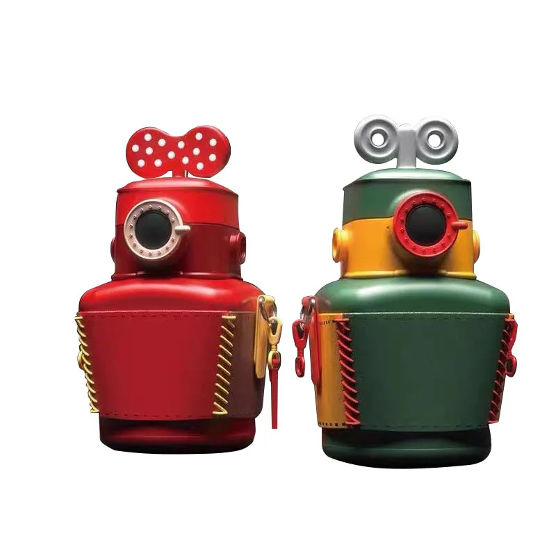 Корейская модная кружка-термос со звездами для студентов, креативная стерео-камера в стиле ретро, Детская кружка для воды двойного назначения из нержавеющей стали