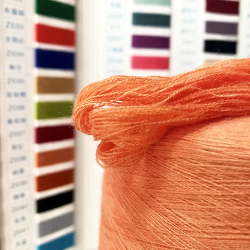 Factory Manufacture Customized Color Core Spun Polyester Viscose Nylon Yarn Ring Spun Blended Yarn