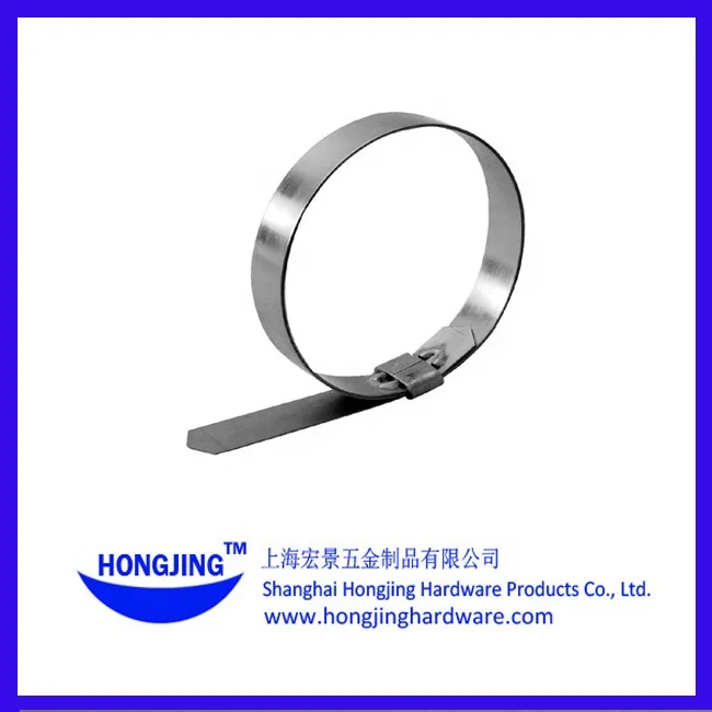 J-Smooth Clamps Hongjing High Polished Heavy Duty Stainless Steel 201 Center Punch Clamp Band Clamp