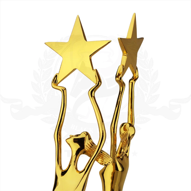 Custom Ornament Gold Sliver Bronze Sculptures Plaques Awards Custom Figurine Trophy Award