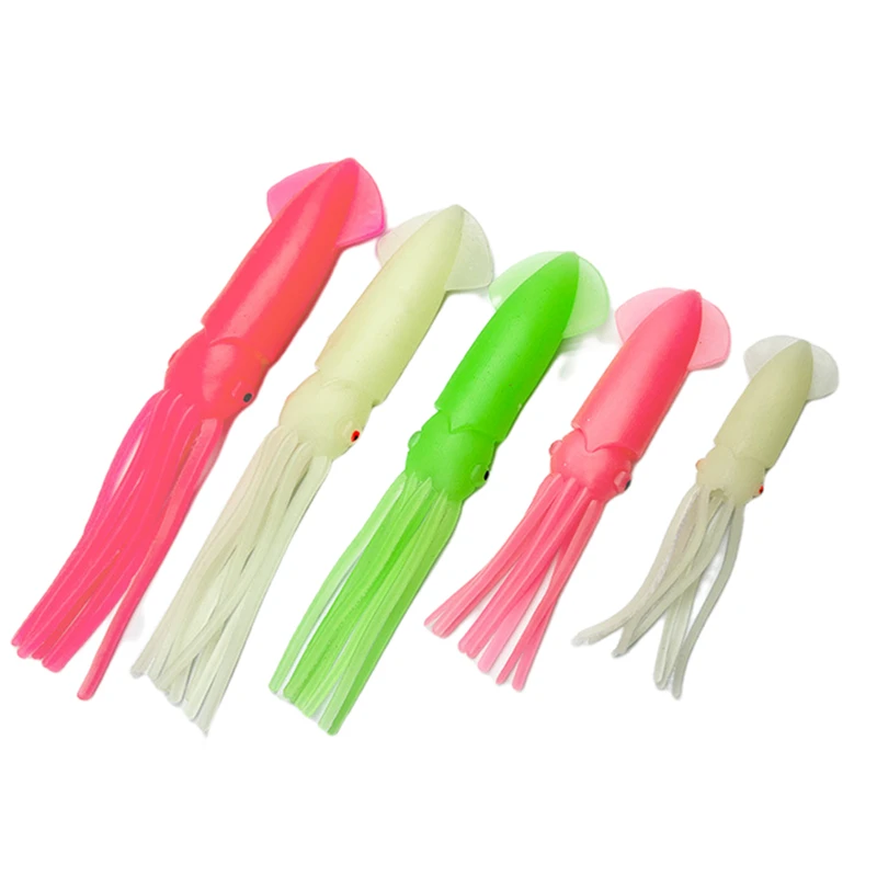 Fishing Octopus Skirt Eel sabiki Bionic Trolling Luminous Squid Jig Fishing Tuna Lure Sea Fishing Wobbler Bait Troll Leurre