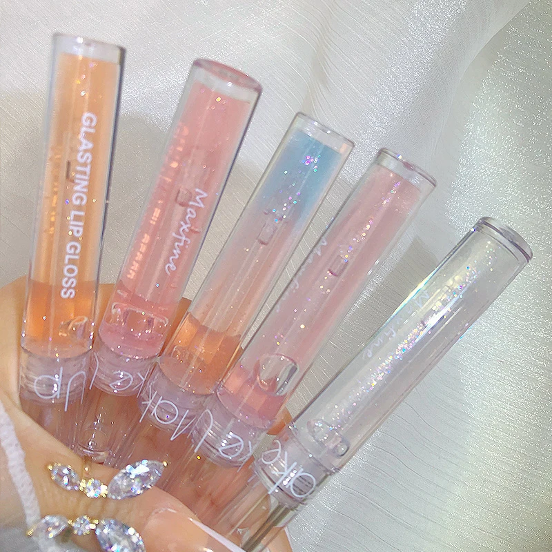 High-Shine Bright Plumping Lip Gloss Lip Oil Liquid Lipstick Pink Nude Lipgloss Clear