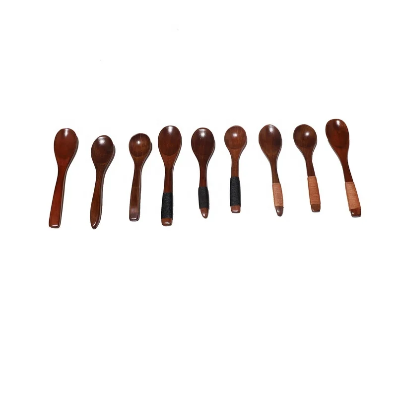 Hot Sales Customized Eco- Friendly High Quality Natural Wood Spoon Bamboo Kitchen Cooking Dining Soup Tea Set
