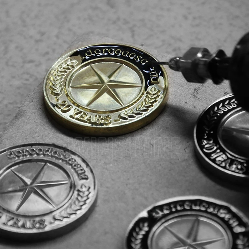 Custom Hard Enamel Emblem Brass Pins With Gold Finishing for Luxury Car