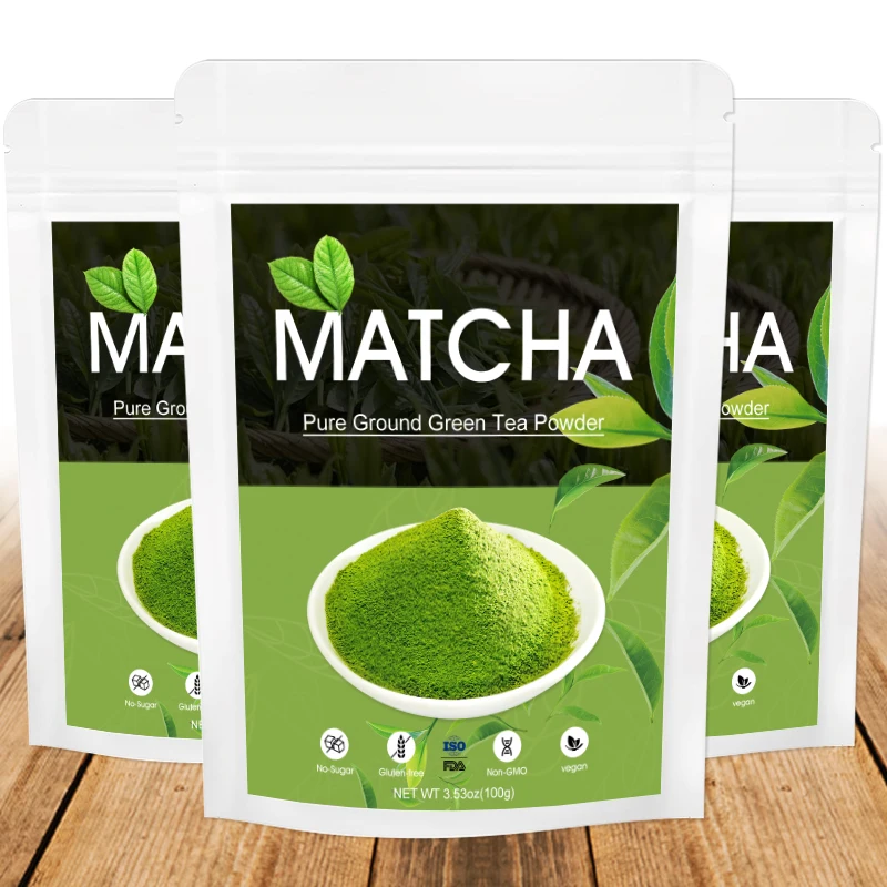 Private Brand Customized Ceremony Organic High Grade Matcha Flavor Green Tea Bagged Ceremonial Matcha Powder