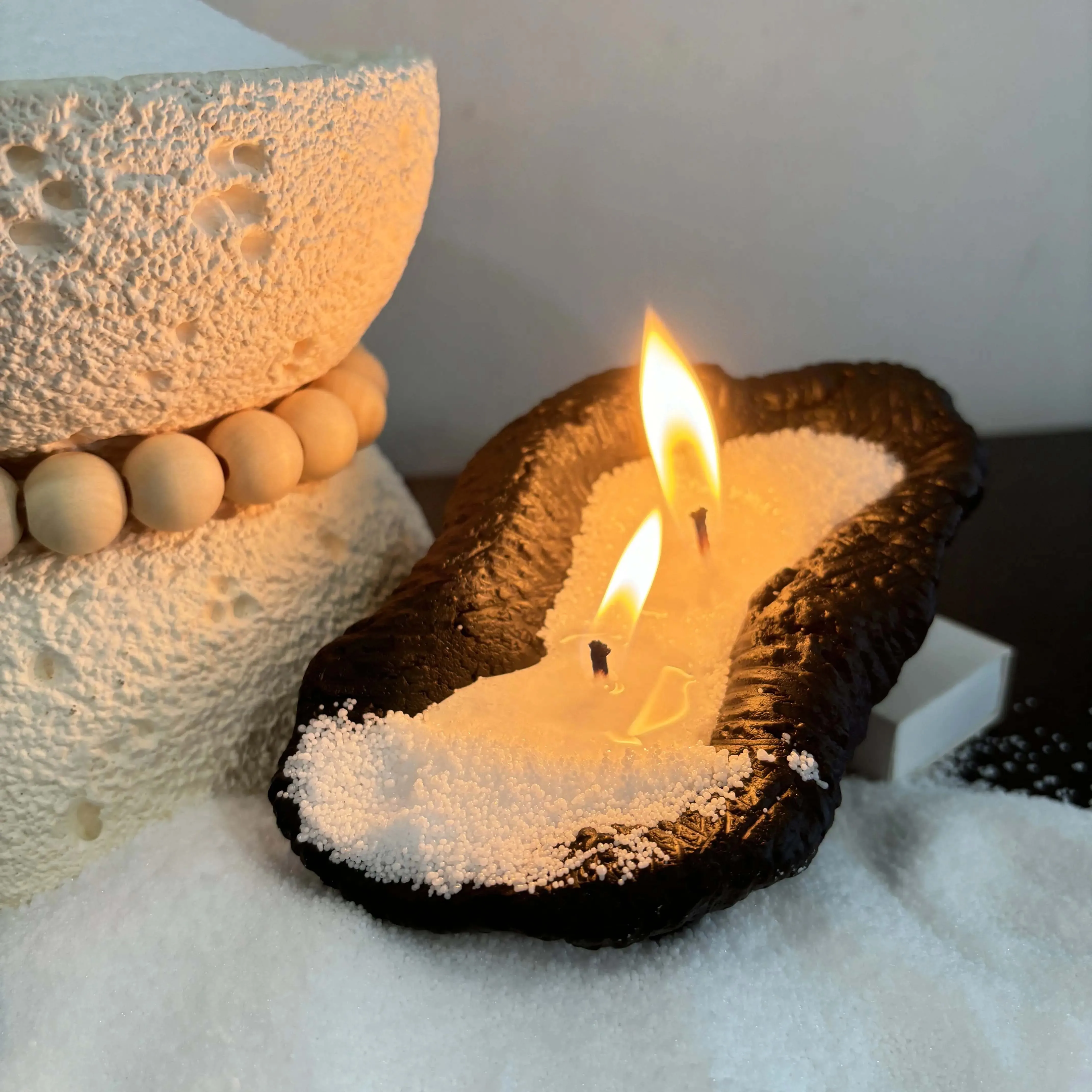 colorful  sand soy wax sand wax candle perlswax scented
