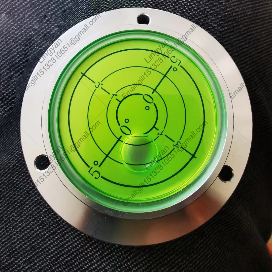 Aluminium Case Bullseye metal Spirit Bubble Surface Level Round Inclinometers for Surveying Instruments