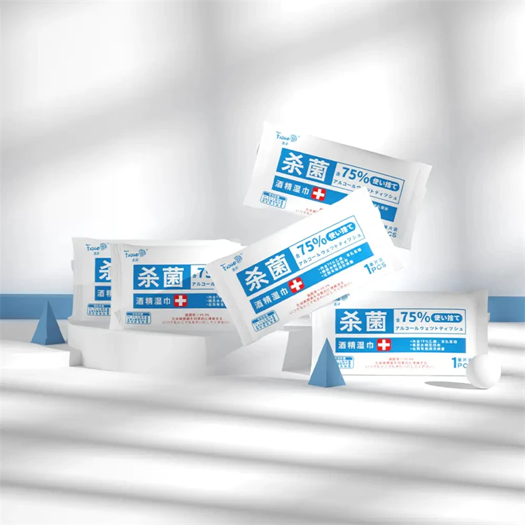 wholesales cheap price sanitary wet wipes custom logo 75% alcohols wet wipes