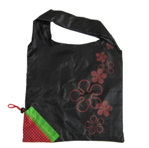 2023 BSCI Certificate Promotional Strawberry Custom Logo Foldable Reusable Strawberry Shopping Tote Bag