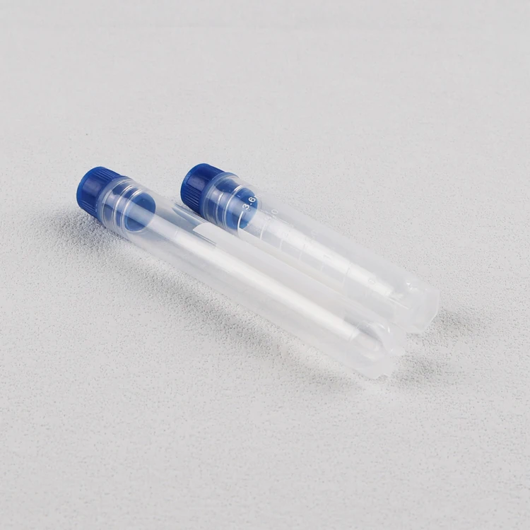 50Pcs  Cryo Tube 1.2/1.8/2/5ml External/internal Rotation Cryogenic Tube Cell Cryotube for Biological Cell Culture cryovial