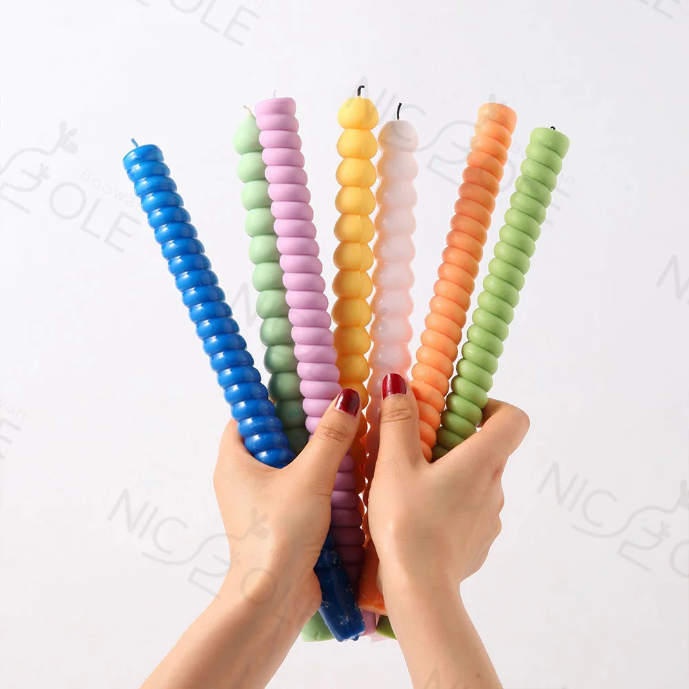 Nicole Handmade Silicone Rubber Pillar Candle Mold Custom Candle Molds for Candle Making