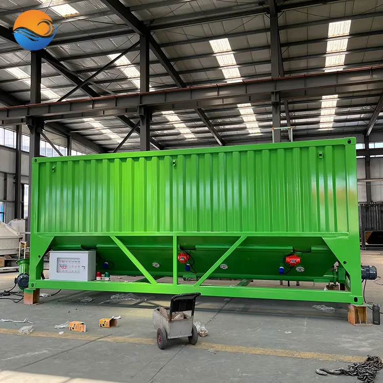 Portable 100 ton silo bulk cement storage container type horizontal cement silo