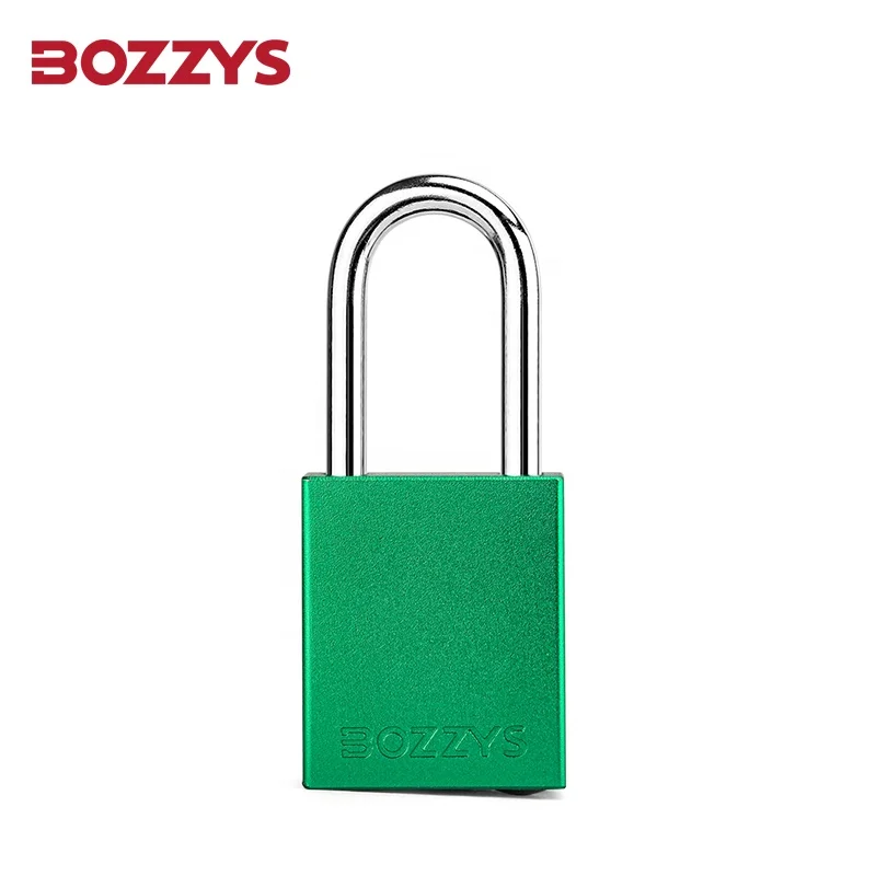 BOZZYS Hight Quality Aluminium Safety Padlock with Master Key and Steel Shackle for Industrial Lockout-Tagout