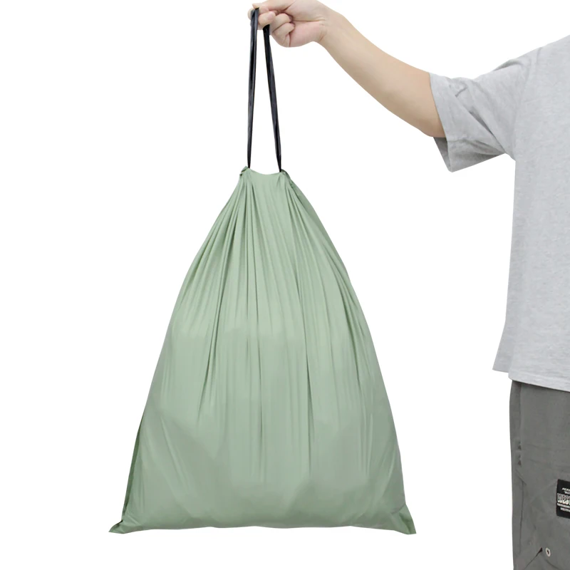 Hazard handle garbag 4 6 8 24 50 liter package force hot sale  100% bioderagadable cassava and starchchange self collection tras