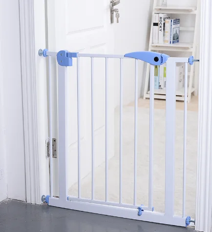 Safety baby gate for gate way 75cm to 82cm with auto door lock function white