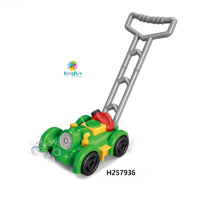 Automatic Blow Bubble Lawn Mower Bubble Machine Kids Toddler Activity Walker Trolley Bubble Toy Outdoor Toys H257937