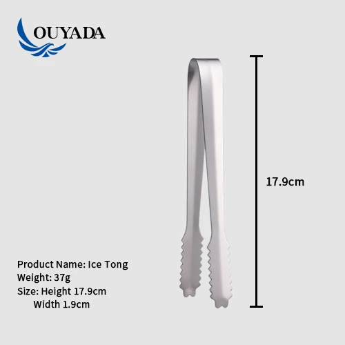 Factory Direct custom kitchen mini rose gold stainless steel metal food service salad tongs