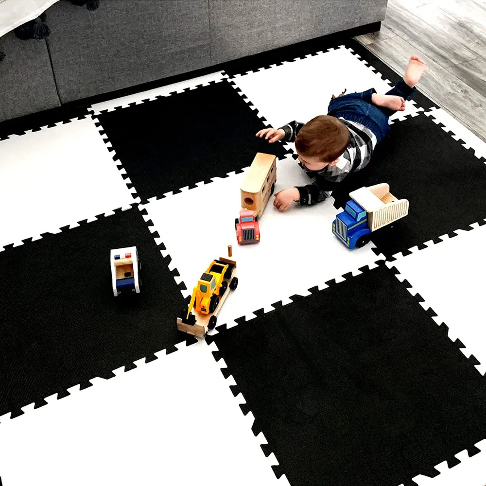 Logo Custom Kids Puzzle Mat EVA Foam Splice Exercise Tatami Rubber Floor Mat