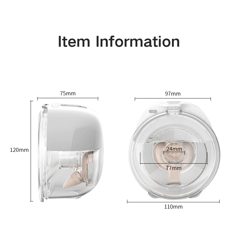 Intelligent Handsfree Wireless Breast Pump Hands Free Double Electric Breast Pump OEM Milk Smart Silicone Wearable Breast Pump