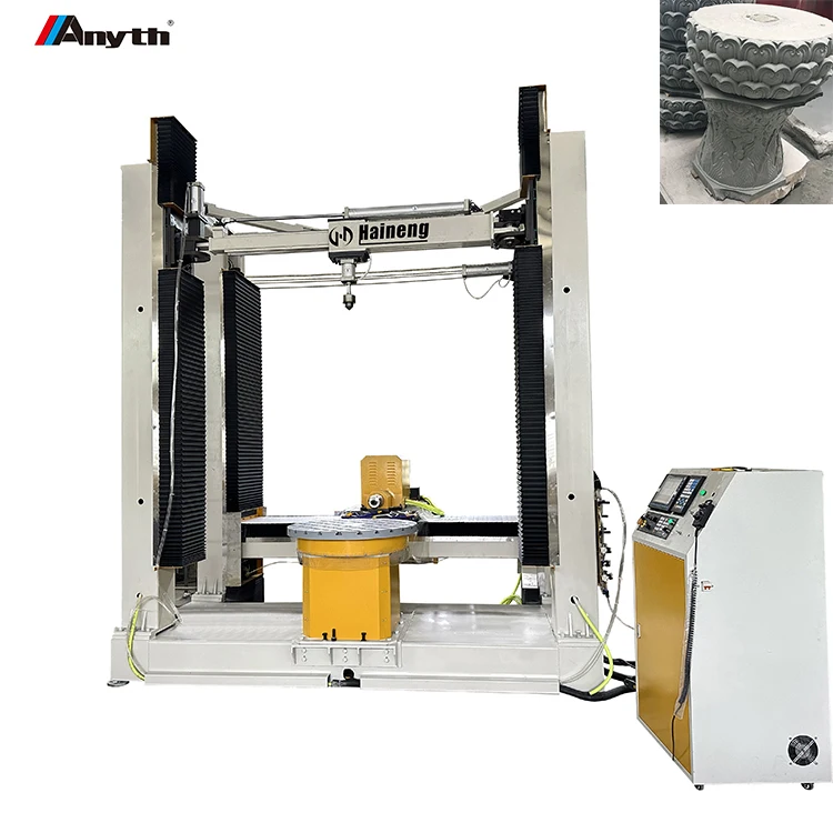 Anyth High-performance 4-Axis CNC Stereo Stone Engraving Machine