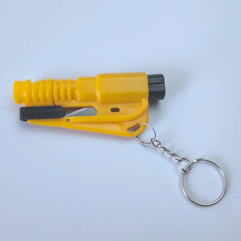 
Emergency glass break hammer window punch self defense keychain 