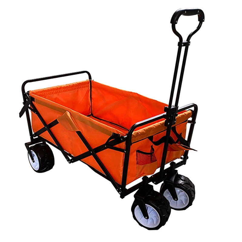 Wholesale Portable Folding Camping Trolley Box Beach Utility Cart Beach Camping Trolley Wagon