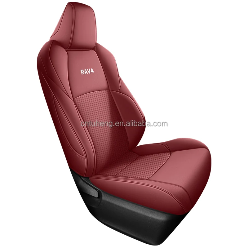 Car Seat Protection cover  Custom Car Seat Covers 2019-2024 Car Accessories Luxury Original Full Set Waterproof for Toyota RAV4