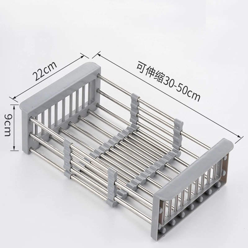 2023 Hot Sale Organizer Drain Drainer Metal Rack Shelf Plate Rack Dish Rack Drying Drain Storage Holders for Kitchen