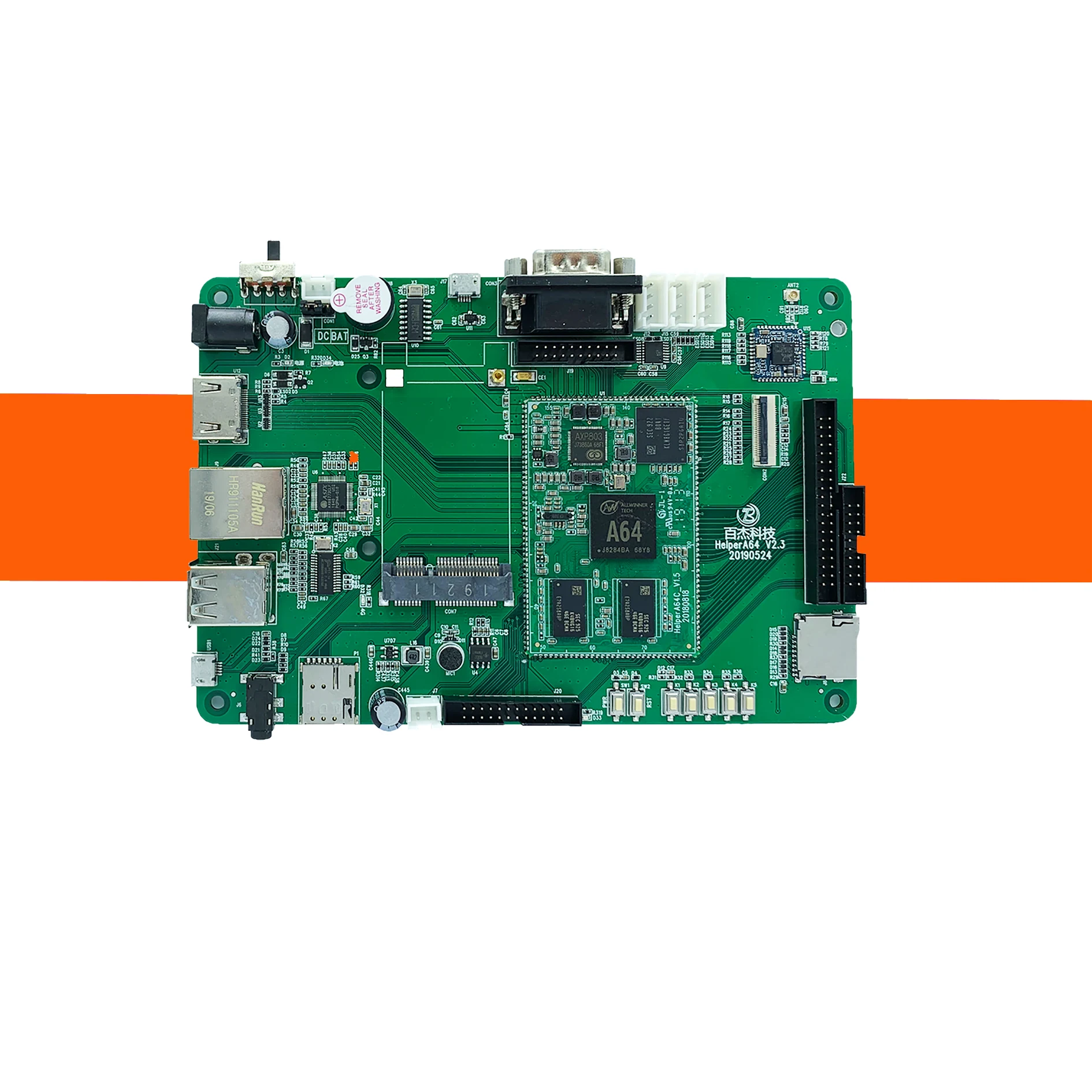 A64 1.5GHz processor board support 1GB/2GB memory, Mini industrial Android system motherboard mini phone android