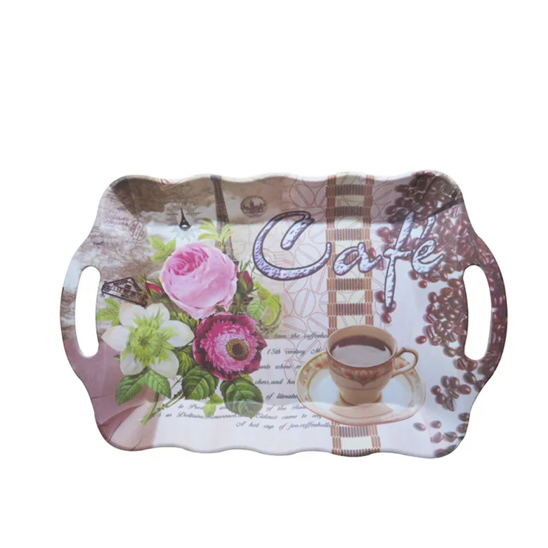 Luxury Style Design 9732 plastic tray for sea urchin decorative trays wooden serving tray