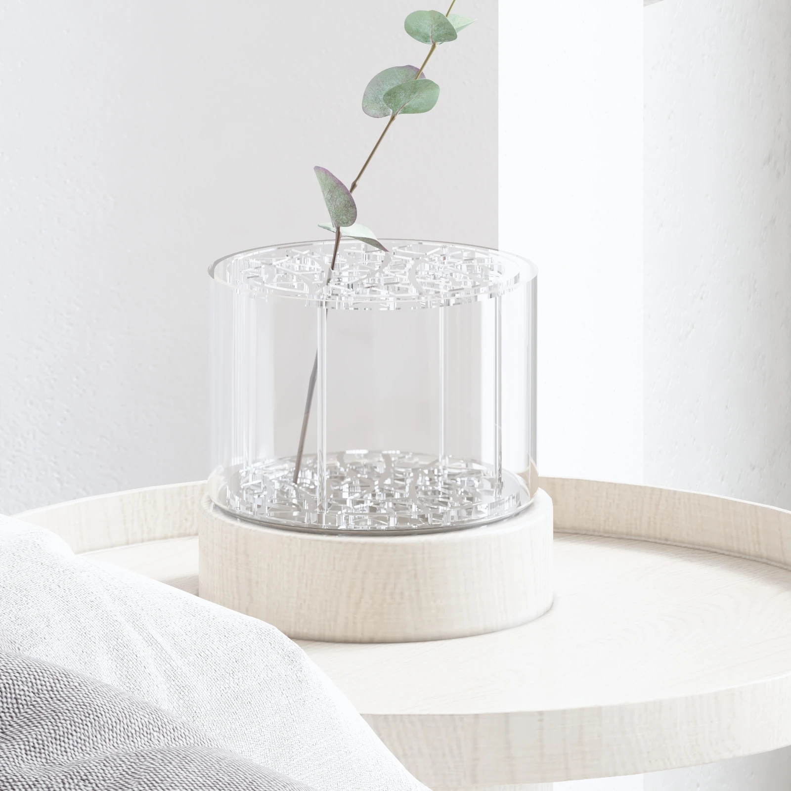 Customized OEM/ODM Clear Flower Vase Crystal Glass Flower Vase Decorative for Dinging Table Vase Flower Holder for Wedding Party