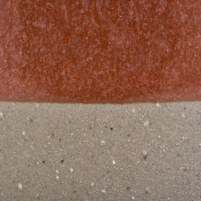 14 oz ceramic candle jars two tones glazed glossy red and matte soil color