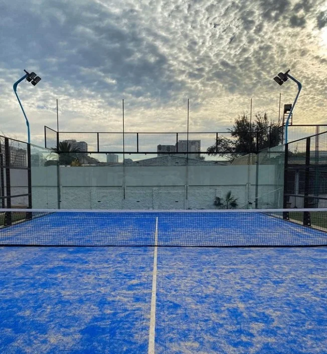 Professional Padel Court With Roof Tennis Grass Padel Panoramic Sport Court With Cover