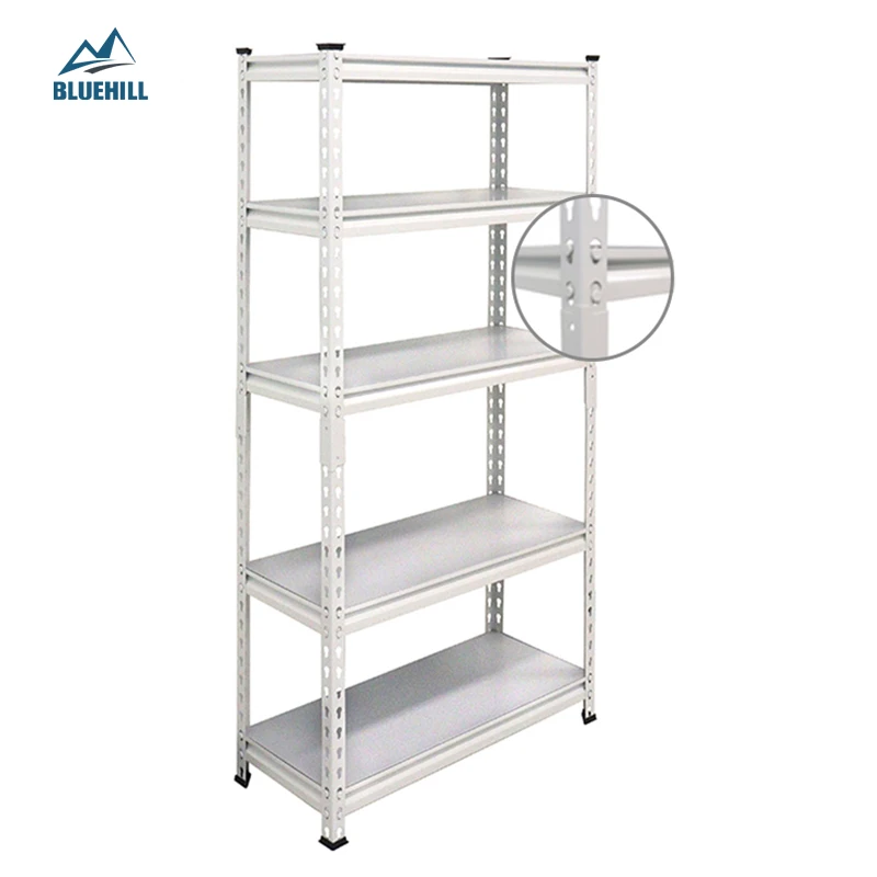 800lbs/ layers Heavy duty 5 layers garage boltless storage racks anaqueles with wire shelves