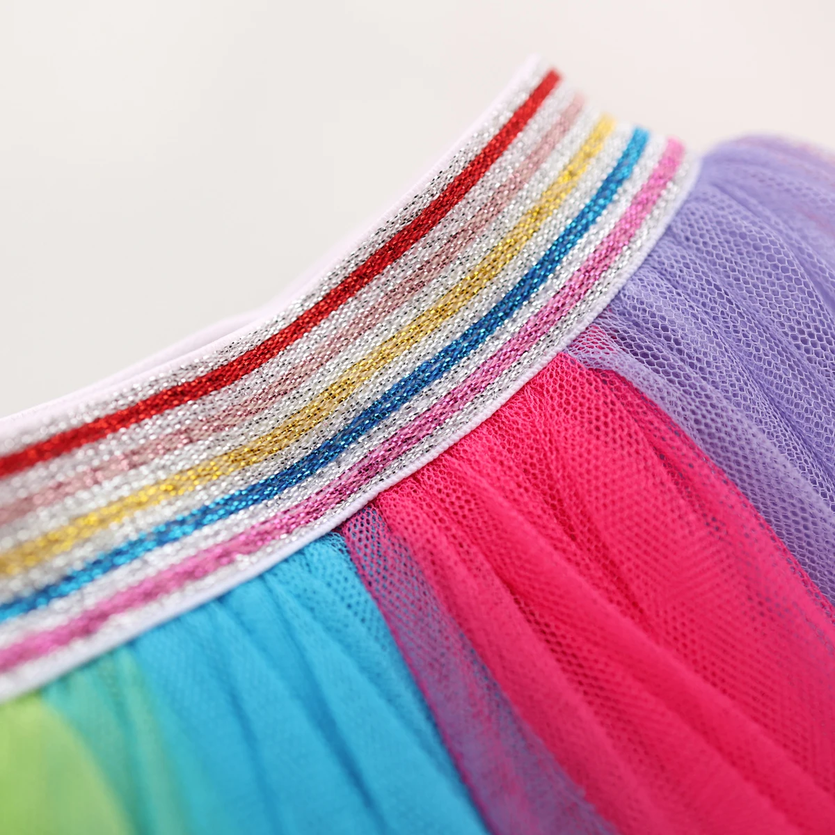 Kids Rainbow Skirt 1-10 Years Ballet Tutu 2024 Cotton Toddler Pleated Skirts for Girls Multi Color Tutu Infant Girl Tulle Skirt