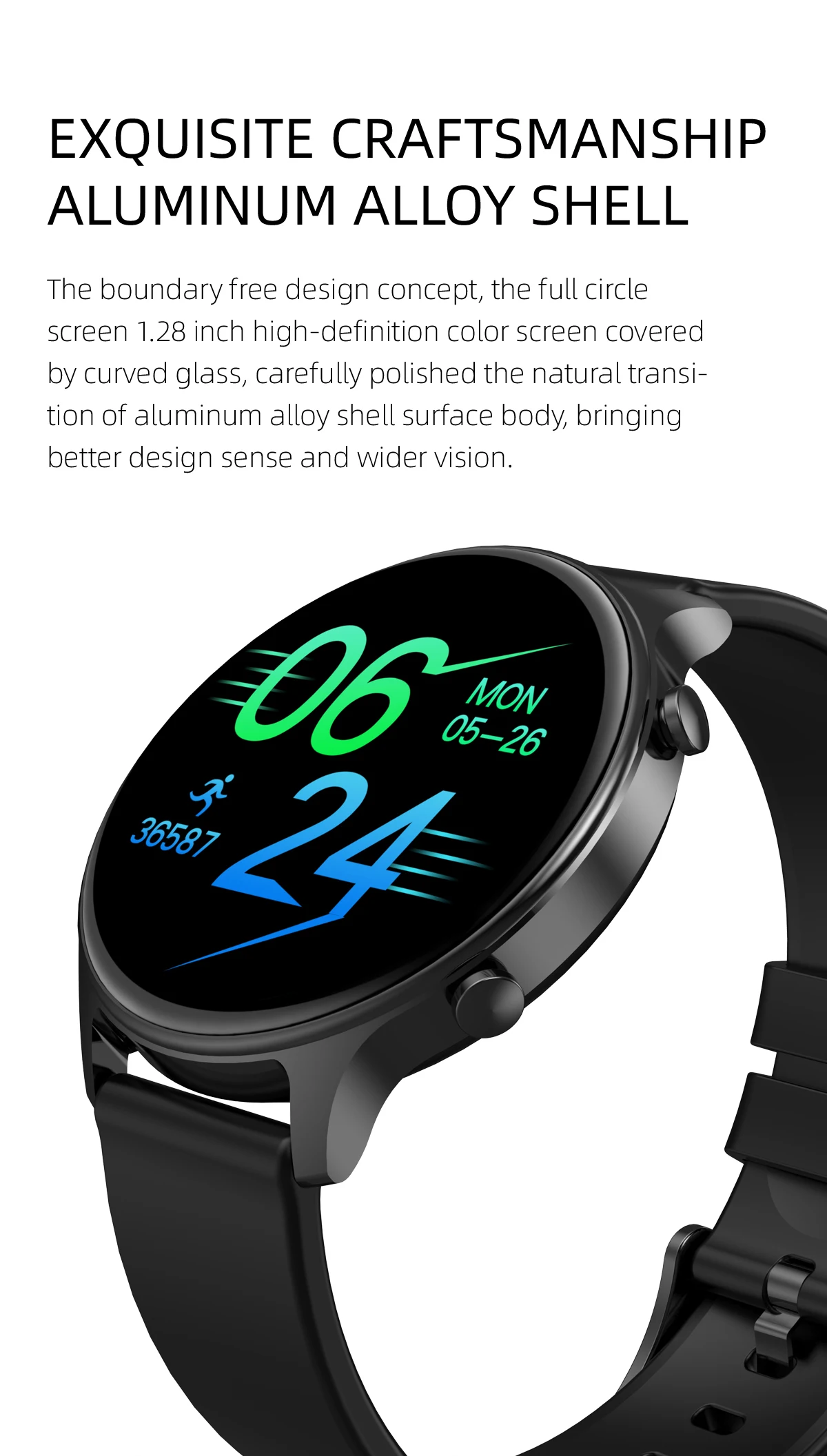 Nanway 2023 Hot Selling Smart Watch Full Touch Screen intelligent Multi-sports Modes Tracker Smart Watch