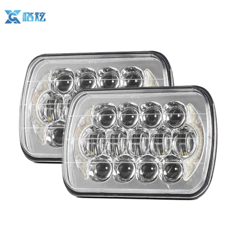 Высокая quity DC 9 В ~ 16 5x7 led cree квадратный фара для jeep фара