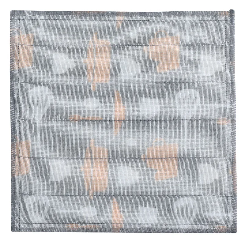 Housework Cleaning Dish Rags Cloth Thick Cotton Yarn Non-sticky Oil Absorbent Scouring Pad Kitchen Cleaning Towels